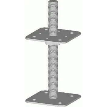 Tesařské kování patka pilíře 110x110x250mm síla 4mm BV/P 14-01/250 M24