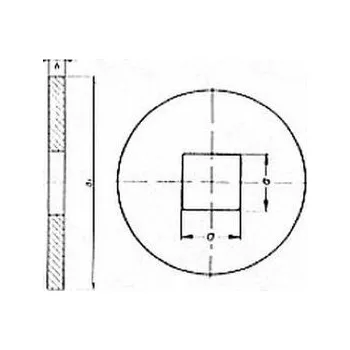 podložka podložka M6 pr. 6.6x22x2 BEZ PÚ 100HV čtyřhranný otvor pro dřevěné konstrukce DIN 440V
