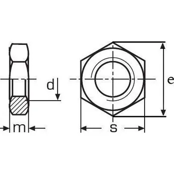 Matice matice M16x1.5 ZINEK /4/ nízká DIN 439B