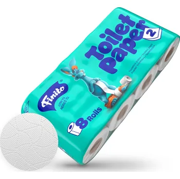 Toaletní papír Toaletní papír 2-vrstvý celulóza, návin 18m, balení 8 rolí