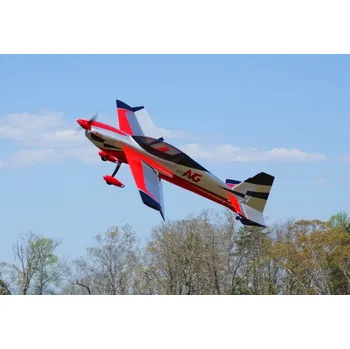 RC model letadla 60" Extra NG 1,52m - červeno - stříbrná + doprava zdarma