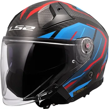 Helma na motorku LS2 přilba INFINITY II CARBON OF603 Urus blue/red - XS