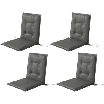 Podsedák OUTSUNNY Sada 4 sedáků na židle 108 x 50 x 5 cm světle šedá