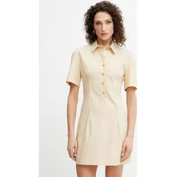 Dámské šaty Šaty Patrizia Pepe béžová barva, mini, 2A2899 A570 2A2899.A570 80X, vel. 34