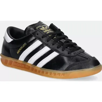Dámské tenisky Kožené tenisky adidas Originals Hamburg W JI2626 černá 99X, EUR 39 1/3