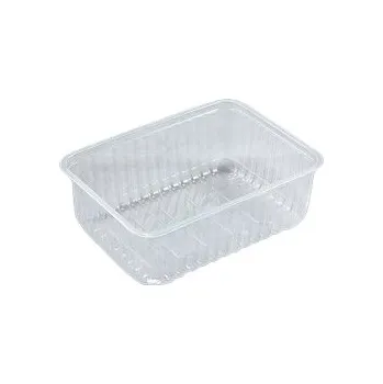 Jednorázové nádobí Miska hranatá průhledná 750 ml PP (180x132x46mm), 50 ks