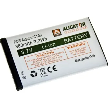 Baterie pro mobilní telefon Originální ALIGATOR V710/C100 Li-Ion