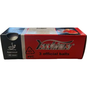 Pingpongový míček Míčky na stolní tenis Yashima Competition *** 3 ks Barva: bílá