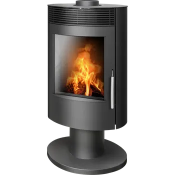 Krbová kamna ABX, spol. s.r.o. ABX TARTU 5 otočné krbová kamna 2,5-7kW, černý plech