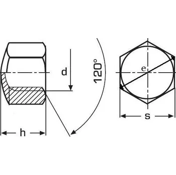 Matice matice M5 ZINEK /6/ uzavřená DIN 917