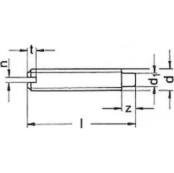 Spojovací materiál šroub M6x14 BEZ PÚ 14H stavěcí, drážka + čípek DIN 417