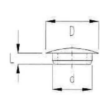 krytka 15/9 B černá ucpávka do otvoru