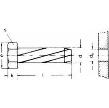 Spojovací materiál šroub M6x12 ZINEK závitořezný 6-hranná hlava DIN 7513A