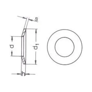 Spojovací materiál podložka M5 pr. 5.3x11x1.2 ZINEK pružná DIN 6796