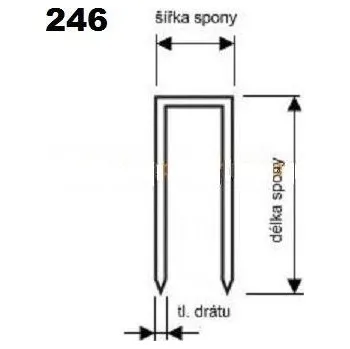 Sponkovačka spona 380/16 ZINEK BeA do sponkovačky NKS