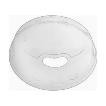 Jednorázové nádobí Víčko vypouklé pro kelímky PET s otvorem na pití, 95 mm průměr, 50 ks