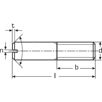 Šroub šroub M12x40 BEZ PÚ 14H drážka DIN 427