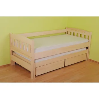 Postel Truhlářství Miroslav Šteker Jednolůžková dětská postel Nikoleta PLUS Varianta produktu: Základní varianta, Zvolte rozměr matrace (cm): 200 x 90