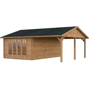 Zahradní domek Palmako Zahradní domek IRENE 19,0 + 16,2 m² Barva: Hnědá, máčení