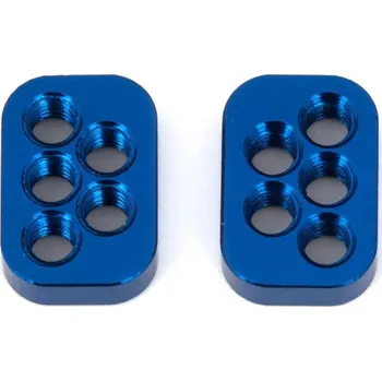 RC model B6 hliníkové zadní vložky nábojů, modré, 2 ks.