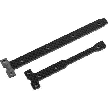 RC model FT B74 plastová vzpěra šasi 2,5mm, uhlíková verze, 1+1 ks.
