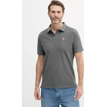 Pánské tričko Bavlněné polo tričko Guess F5GP00.K9WF1 šedá 90X, vel. S