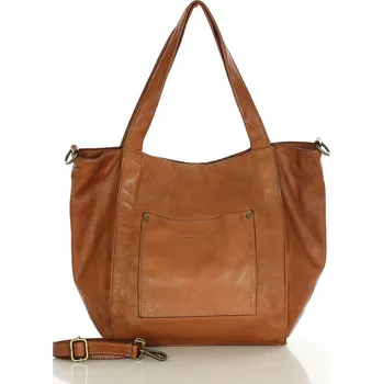 Kabelka Marco Mazzini Kožená kabelka Marco Mazzin MR241 koňaková