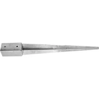 patka zarážecí s hrotem 101/101x150x900mm čtvercová ŽÁROVÝ ZINEK