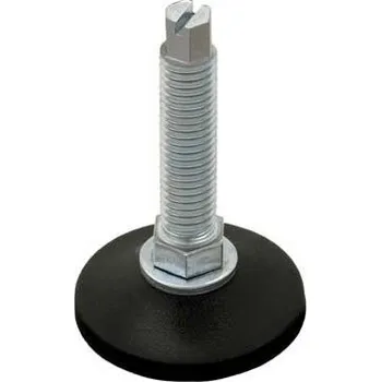 Stolová podnož plastová noha M8x70 patka 38mm členěná nastavitelná