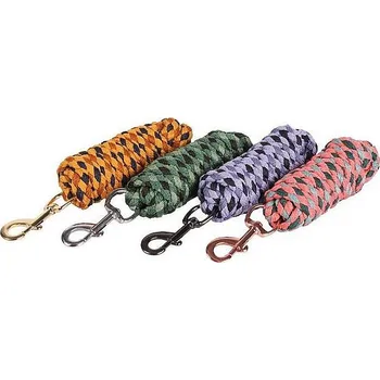 Vybavení pro koně Vodítko pro koně Harry's Horse Brent syntetické splétané 2 m zeleno-olivové