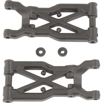 RC model FTB74 plastová zadní spodní ramena, uhlíková verze, 2 ks.