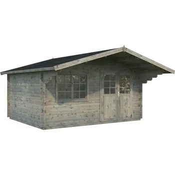 Zahradní stavba Palmako Zahradní domek SALLY 15,5 m² Barva: Šedá, máčení