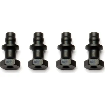 RC model RC8B3 horní ocelové držáky olejových tlumičů, 4 ks.