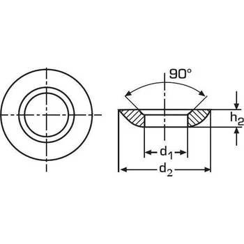 Matice podložka M12 pr. 13x24x4.6 A2 NEREZ kulovitá DIN 6319C