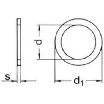 podložka podložka 30x42x0.3 BEZ PÚ distanční (vymezovací) DIN 988
