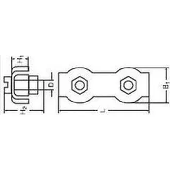 lanová spojka 5 ZINEK dvojitá duplex