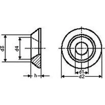 podložka podložka 4.3x11 ZINEK rozeta