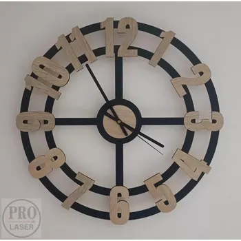 Hodiny Dřevěné hodiny s velkými čísly