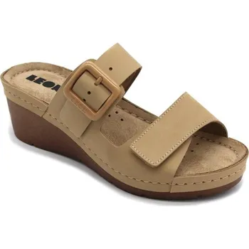 Dámské pantofle Leon Leons Dubai 1110 - Béžová Velikost: 40