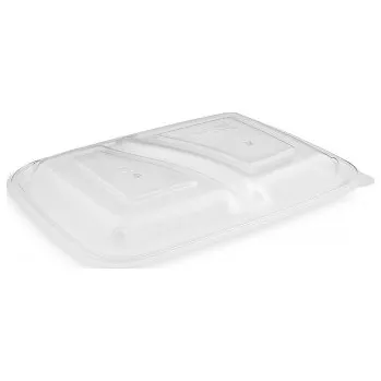 Jednorázové nádobí Víčko PP vypouklé pro Menu mísu 2-dílnou 250 x 185 x 19 mm, 50 ks