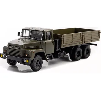 autíčko KrAZ-250 1:43 - MODIMIO časopis s modelem - Legendární náklaďáky SSSR #63 KRAZ 250 - kovový model auta