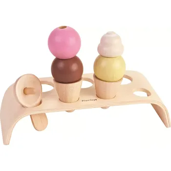 Dřevěná hračka PlanToys Sada na výrobu zmrzliny "PlanLifestyle"