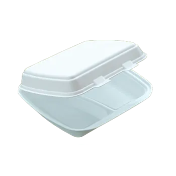 Jednorázové nádobí Menu box 2-dílný XPS bílý 150 ks