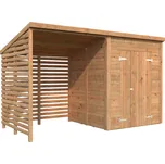 Palmako Domek na nářadí LEIF 3,0+2,9 m² Barva: Hnědá, máčení