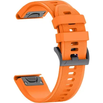 Řemínek na hodinky X-SITE Řemínek pro Garmin QuickFit ERSQCKS-002 silikonový 26mm oranžový