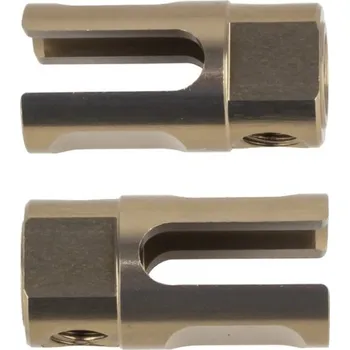 RC model B74.2 FT hliníkové unašeče stř. spojky, 2 ks.