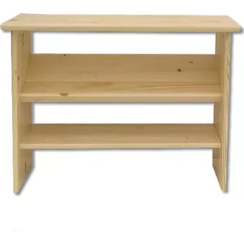 Botník Dřevěný botník BM 130 borovice masiv