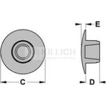 Spojovací materiál krytka imbusu M8 černá plastová pro DIN 912