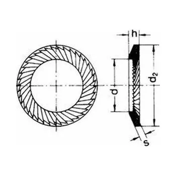 Matice podložka M20 pr. 21x30x2 ZINEK 8.8 -VS Schnorr DIN 9250VS