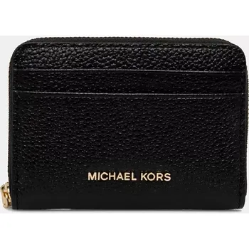 Peněženka Kožená peněženka MICHAEL Michael Kors černá barva, 32T4GJ6Z5L 99X, vel. ONE SIZE
